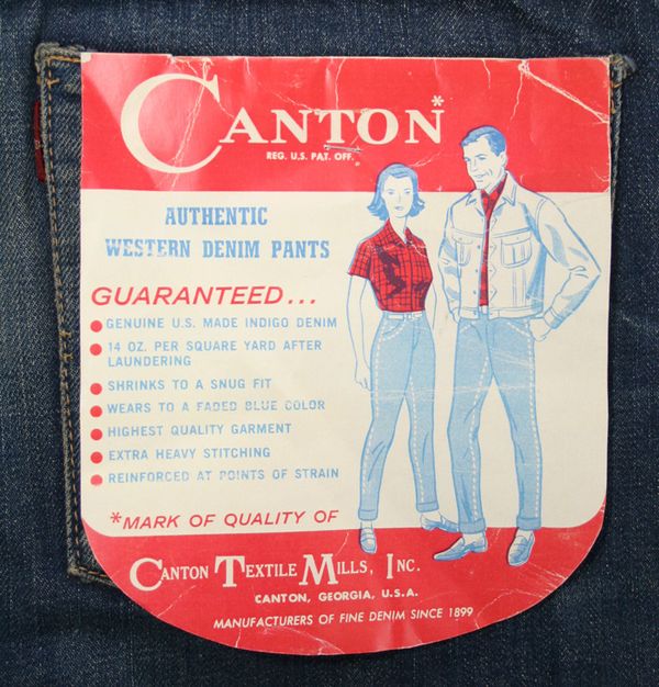 レアビンテージ 60s CANTON X-WEST 赤耳　ジーンズ　31インチ 60s70s canton x-west ヴィンテージデニム 濃紺/真っ紺 | 東京準備室
