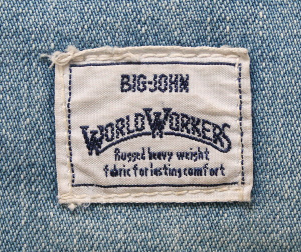 BIG JHON WORLD WORKERS シンチバックワークデニムペインター